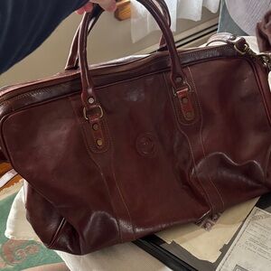Elegant Brown Leather Cenzo Men's Bag